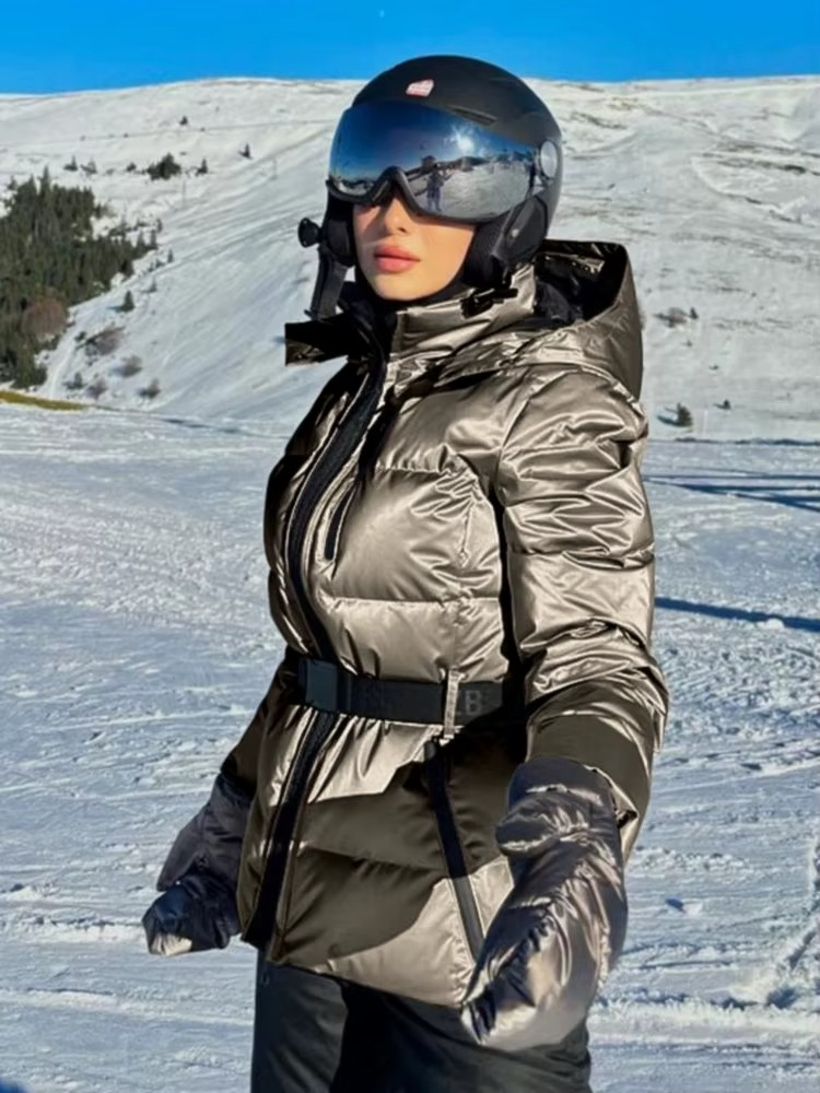 Jaqueta de Neve Impermeável Feminina