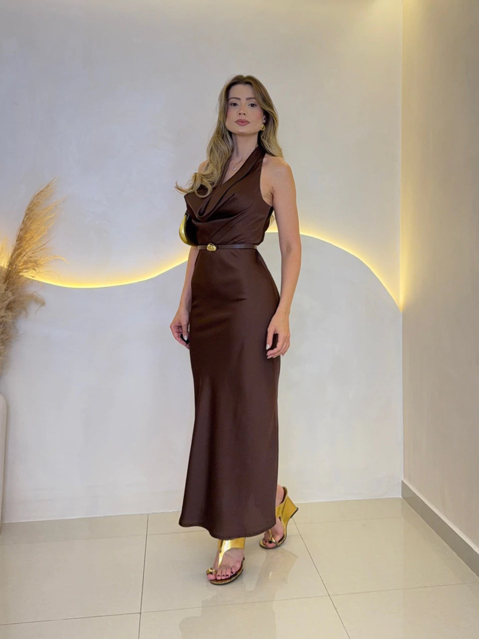 Vestido Ana cetim