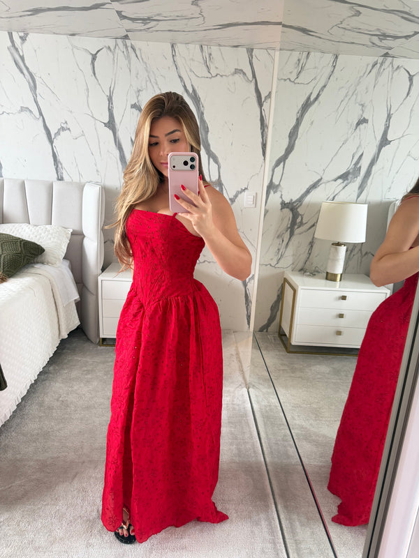 Vestido Carmela Rendado