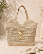 Bolsa YSL Maxi Bag Palha - Primeira Linha