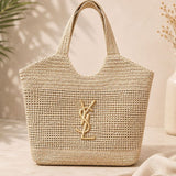 Bolsa YSL Maxi Bag Palha - Primeira Linha