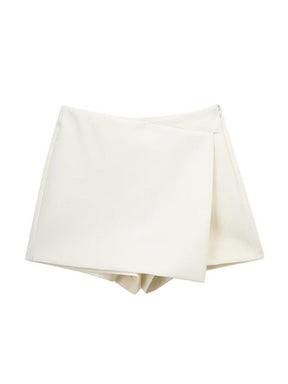 Short Saia Branco Traf, Short Saia Zara, Purity Atelier