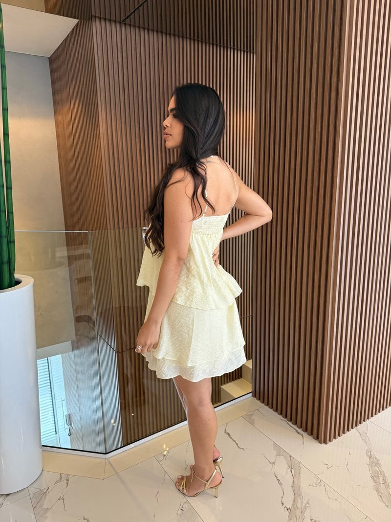 Vestido Curto de Babados Rebeca - Purity