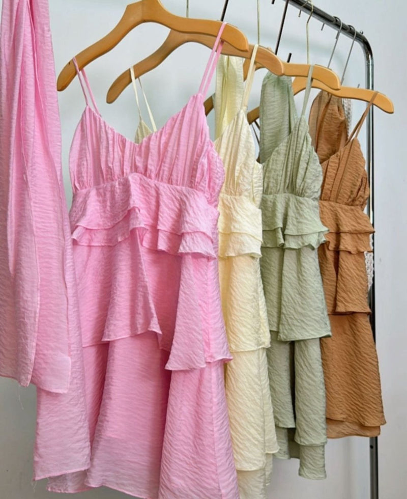 Vestido Curto de Babados Rebeca - Purity