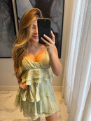 Vestido Curto de Babados Rebeca - Purity