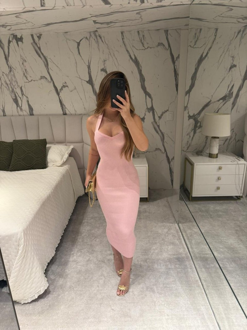 Vestido tricot decote boneca - Purity