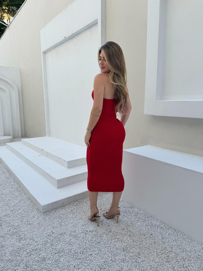 Vestido Tricot Decote Boneca - Purity