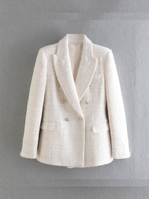 Blazer Feminino Branco, Blazer Maia, Look Casual Inverno Feminino, Purity Atelier