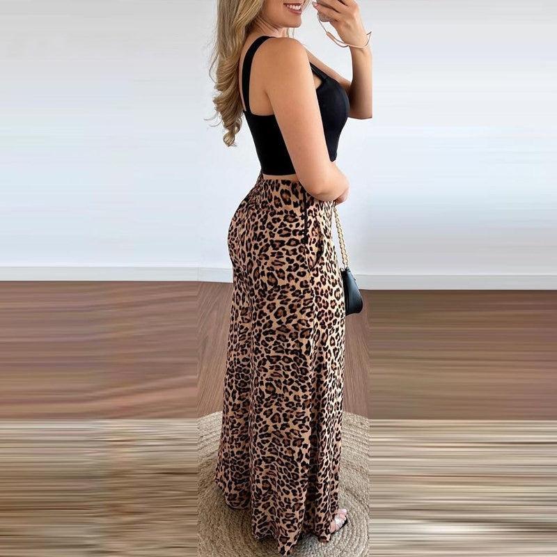 Conjunto Animal Print, Blusa Preta, Purity Atelier